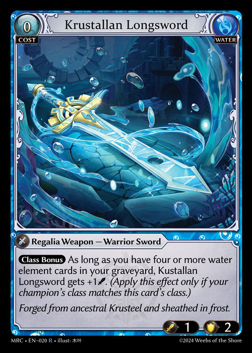 MRC-020 Krustallan Longsword (Rare)