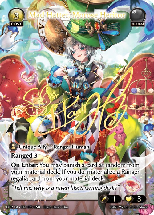 DTR 1st-075 Mad Hatter, Morose Heritor (CSR)