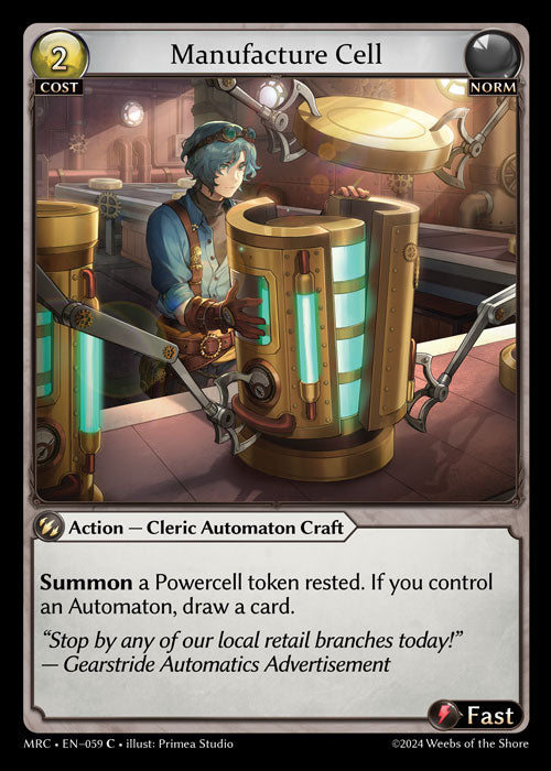 MRC-059 Manufacture Cell (Common)