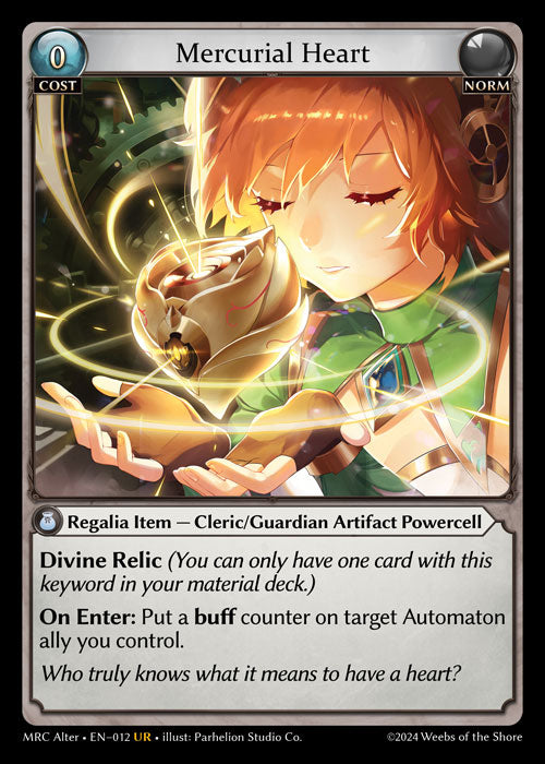 MRC Alter-012 Mercurial Heart (Ultra Rare)