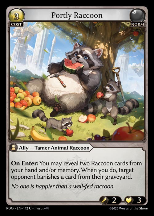 RDO-112 Portly Raccoon (Common)