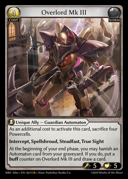 MRC Alter-063 Overlord Mk III (Ultra Rare)