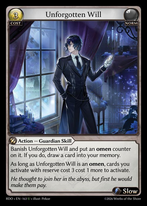 RDO-163 Foil-Unforgotten Will (Uncommon)
