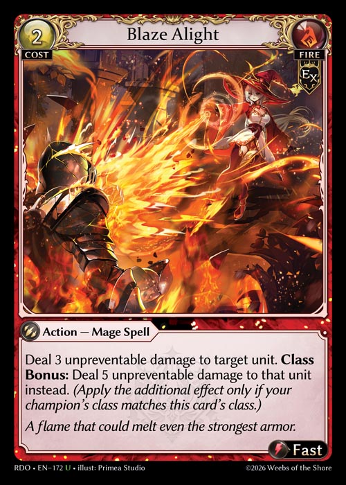 RDO-172 Foil-Blaze Alight (Uncommon)
