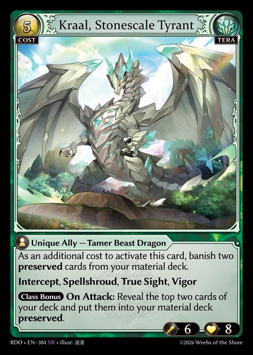 RDO-384 Kraal, Stonescale Tyrant (Super Rare)