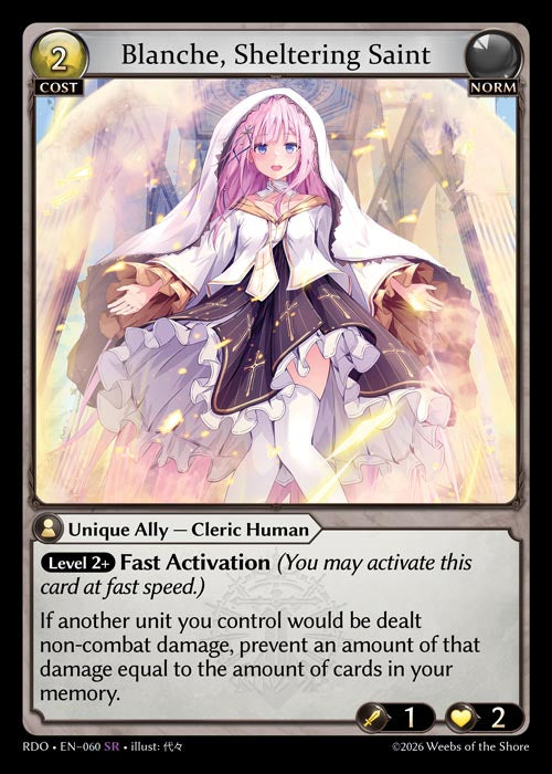 RDO-060 Blanche, Sheltering Saint (Super Rare)