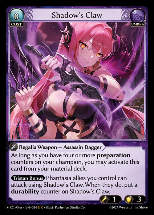 MRC Alter-034 Shadow's Claw (Ultra Rare)