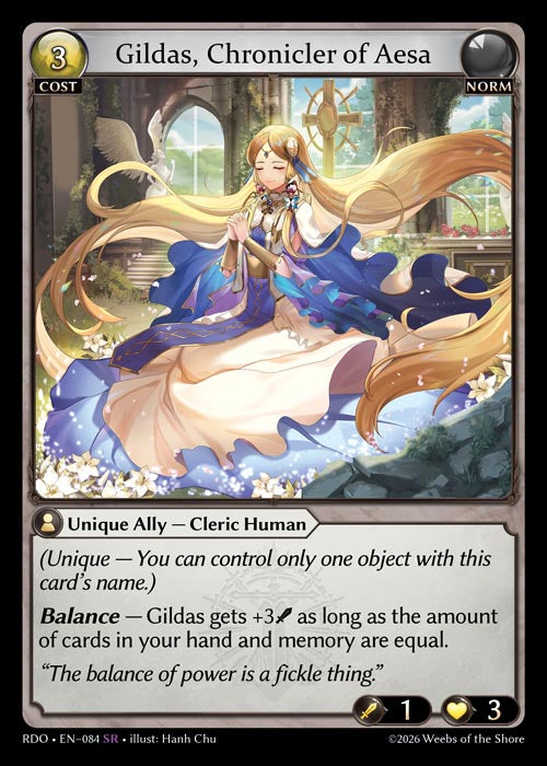 RDO-084 Gildas, Chronicler of Aesa (Super Rare)