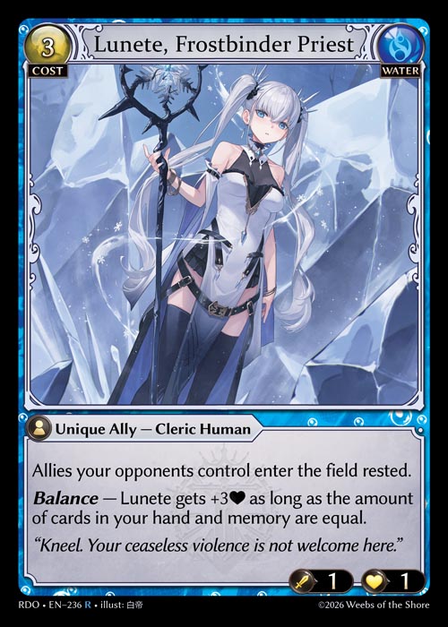 RDO-236 Lunete, Frostbinder Priest (Rare)