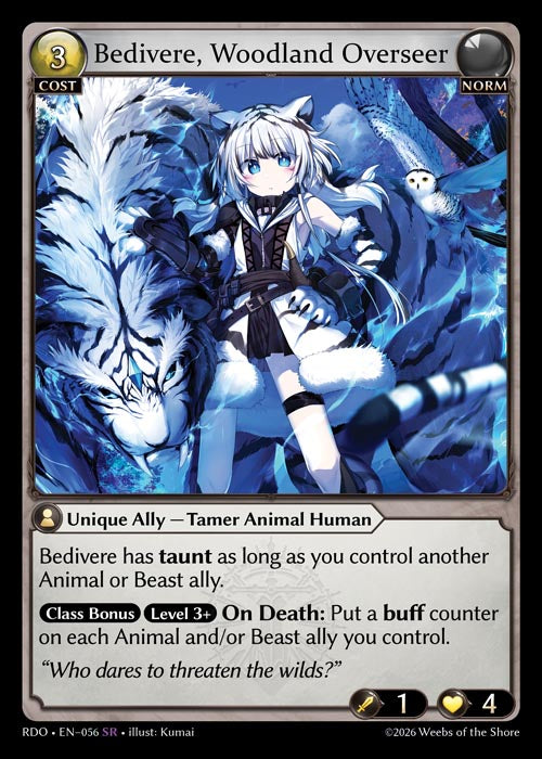 RDO-056 Bedivere, Woodland Overseer (Super Rare)