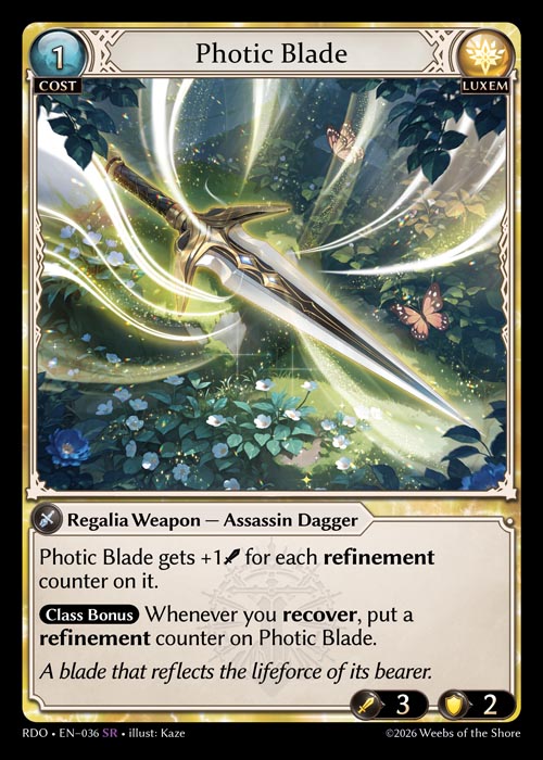 RDO-036 Photic Blade (Super Rare)