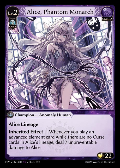 PTM-004 Foil-Alice, Phantom Monarch (Super Rare)