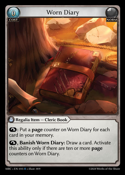 MRC-015 Worn Diary (Rare)