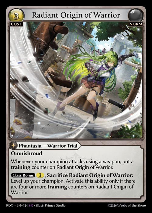 RDO-124 Radiant Origin of Warrior (Super Rare)