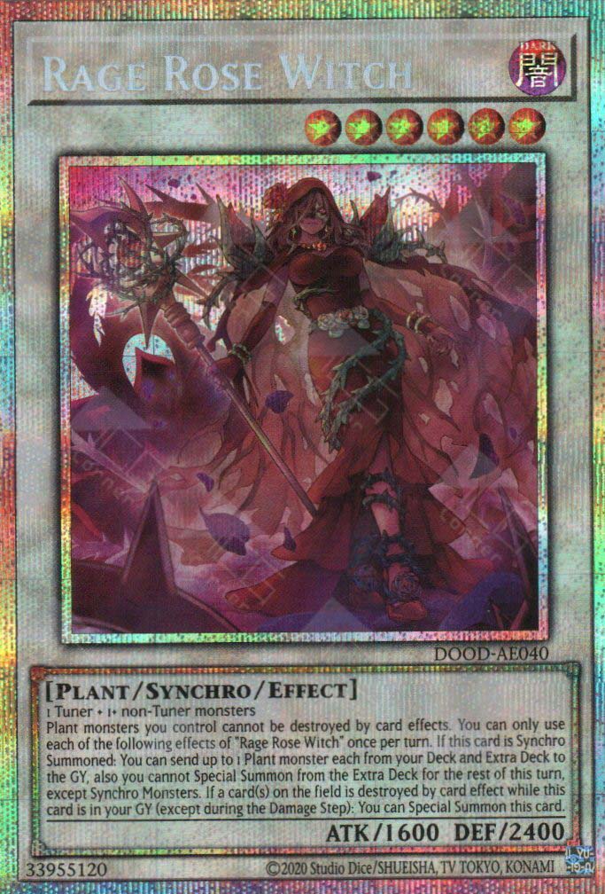 Synchron Rage Witch DOOD-AE040 Rage Rose Witch (PSER) – TCG Corner