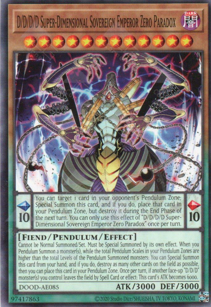 DOOD-AE085 D/D/D/D Super-Dimensional Sovereign Emperor Zero Paradox (N)
