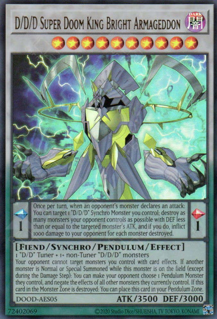 DOOD-AES05 D/D/D Super Doom King Bright Armageddon (UR)