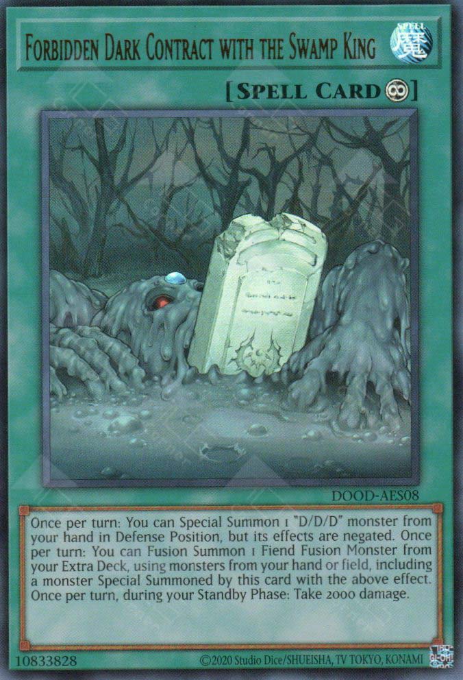 DOOD-AES08 Forbidden Dark Contract with the Swamp King (UR)