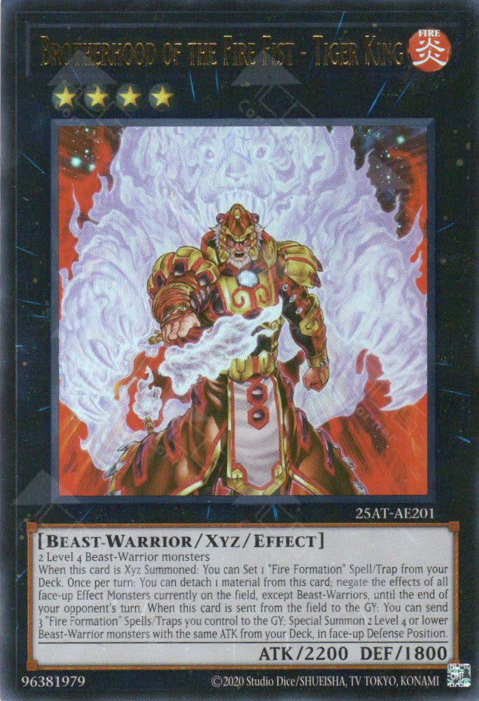 25AT-AE201 Brotherhood of the Fire Fist-Tiger King (UR)