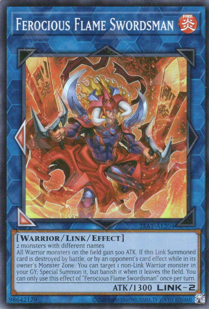 25AT-AE204 Ferocious Flame Swordsman (SR)