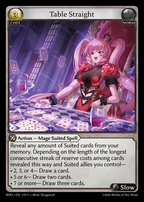 RDO-155 Table Straight (Uncommon)